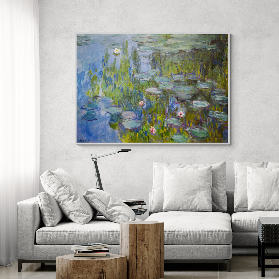 water lilies by monet wall art living room