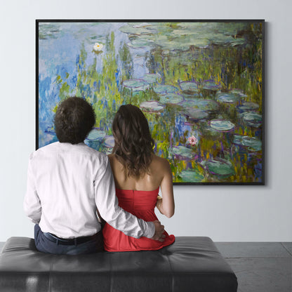 ninfee water lilies claude monet stampa su policotone