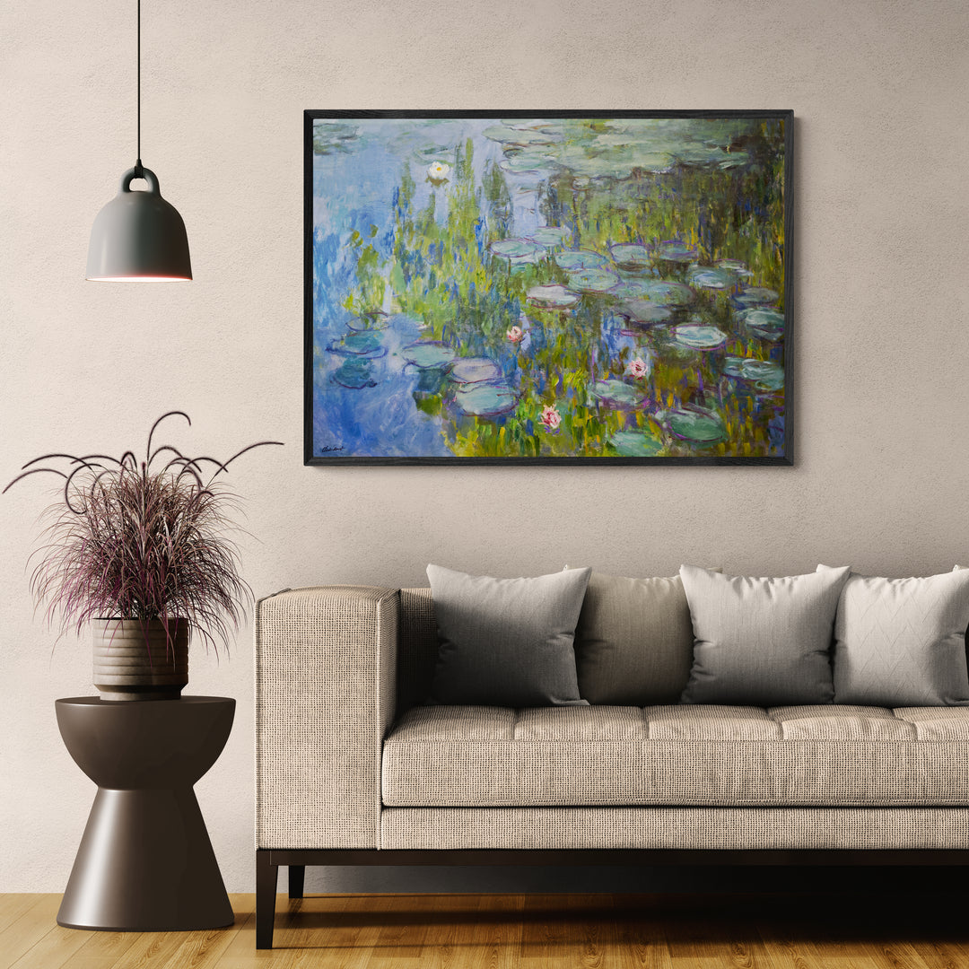 monet water lilies panoramic print for home decor