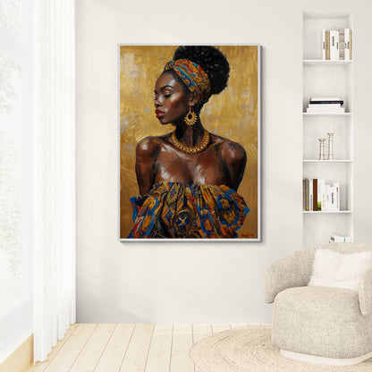 Quadro decorativo ispirato alla cultura africana