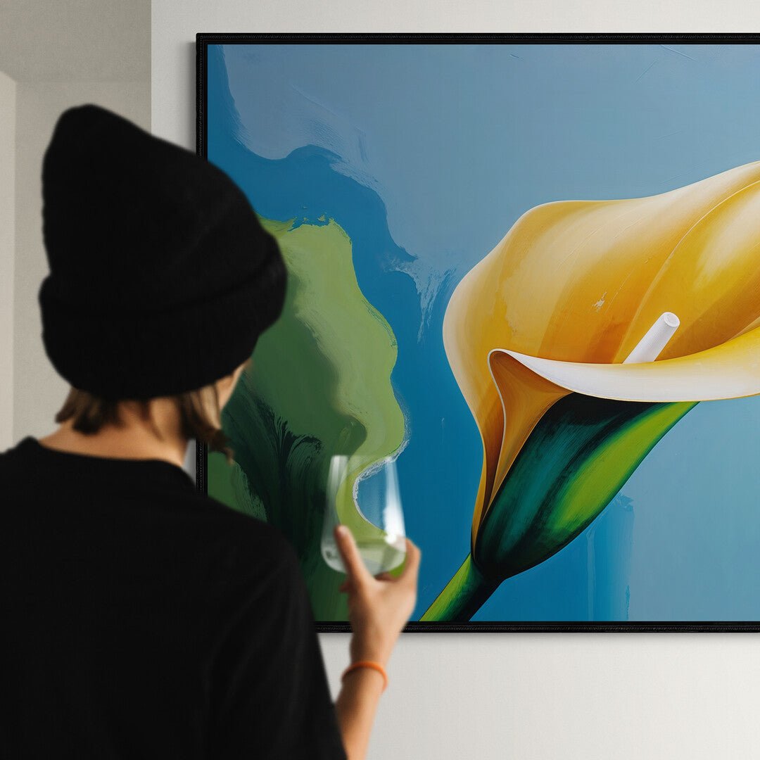 quadro panoramico calla minimal per living e camera