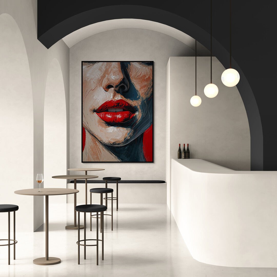 close up labbra femminili stile editoriale colori saturi