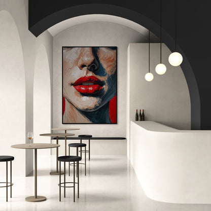 close up labbra femminili stile editoriale colori saturi