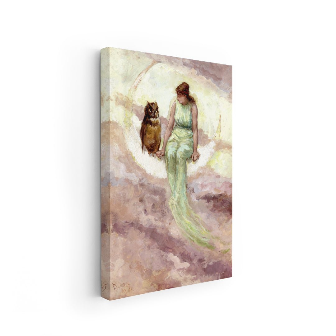 Stampa decorativa stile liberty con toni pastello e soggetto magico