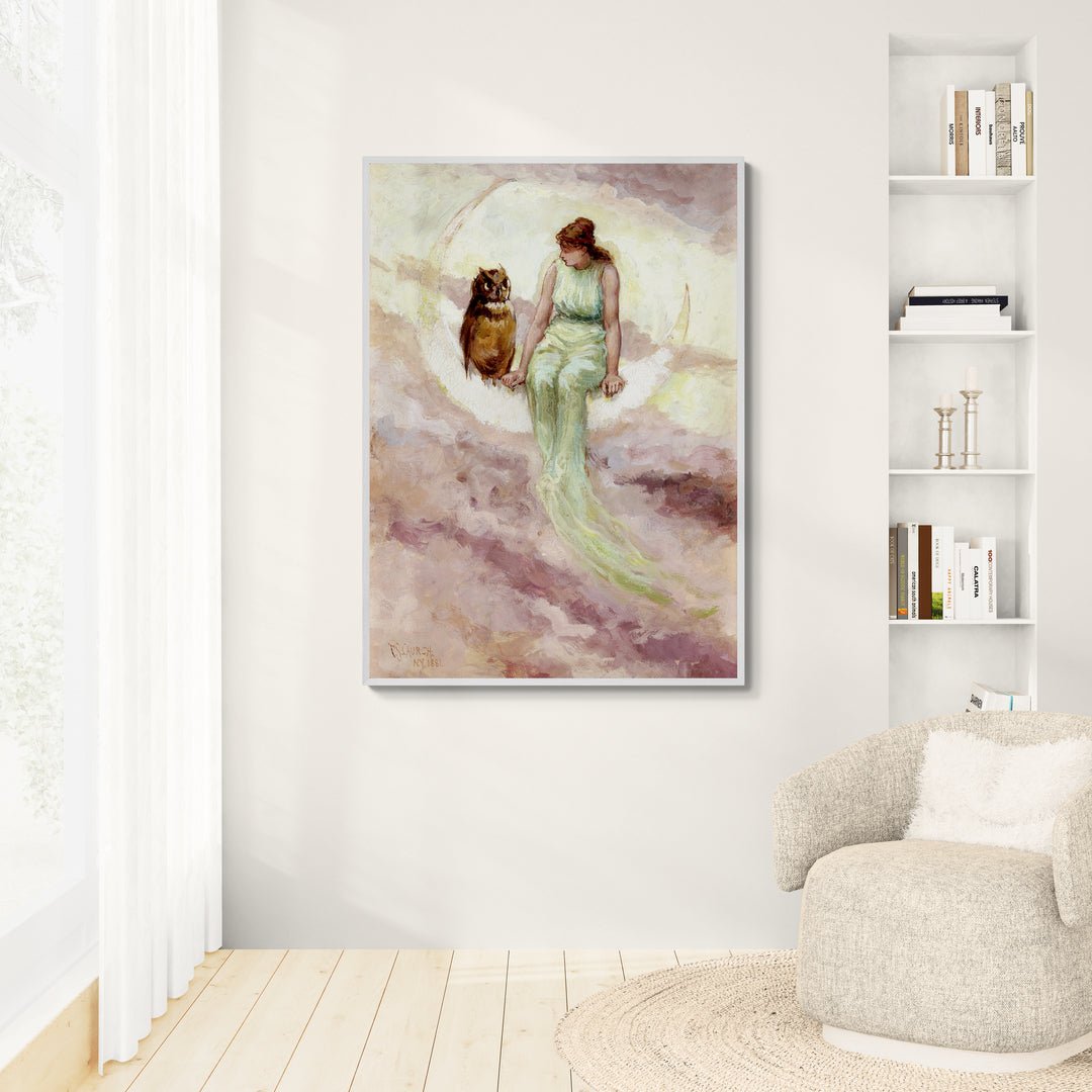 Dettaglio dell’opera “The Witch's Daughter” in versione stampa su tela