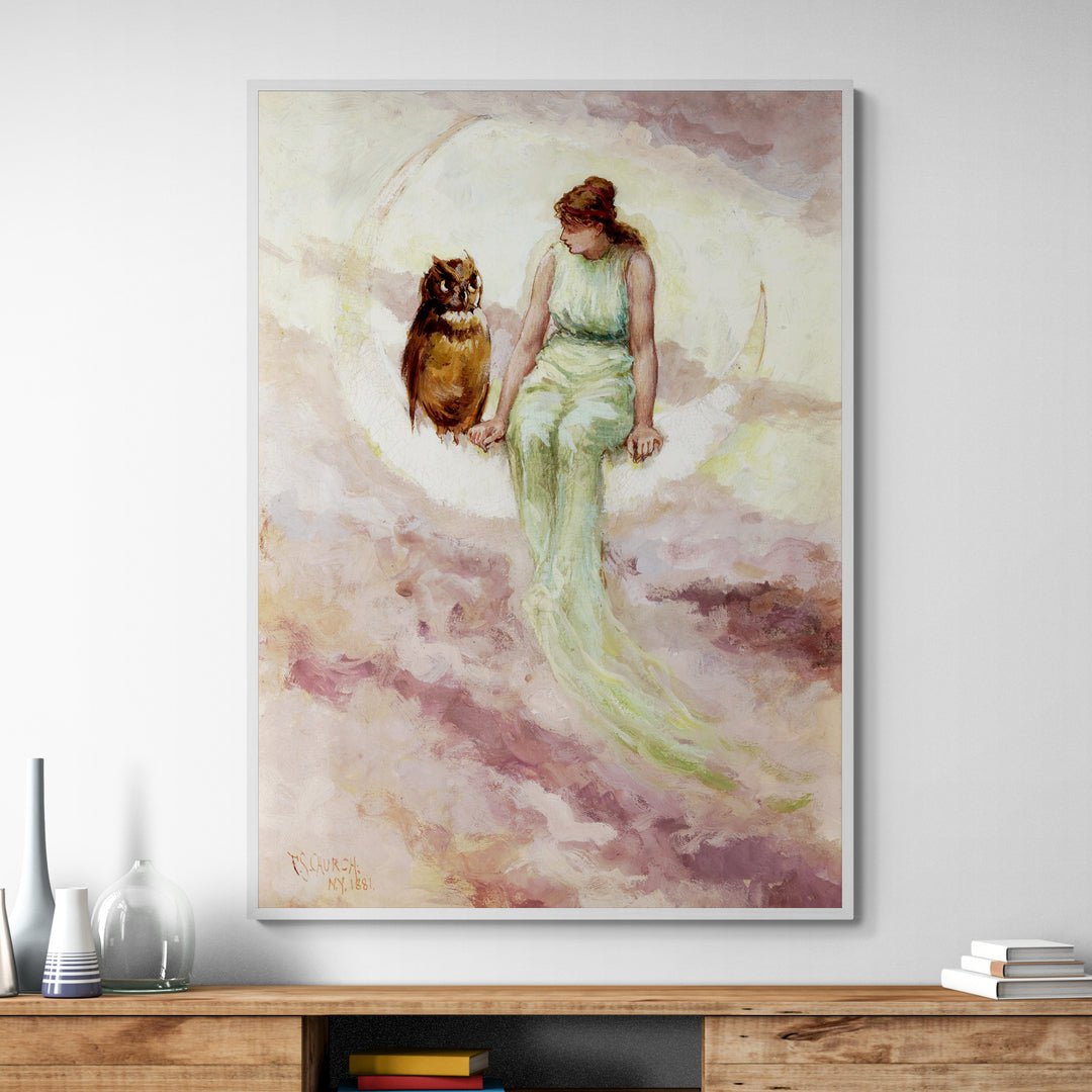 Quadro simbolista dell’Ottocento americano stampato su tela