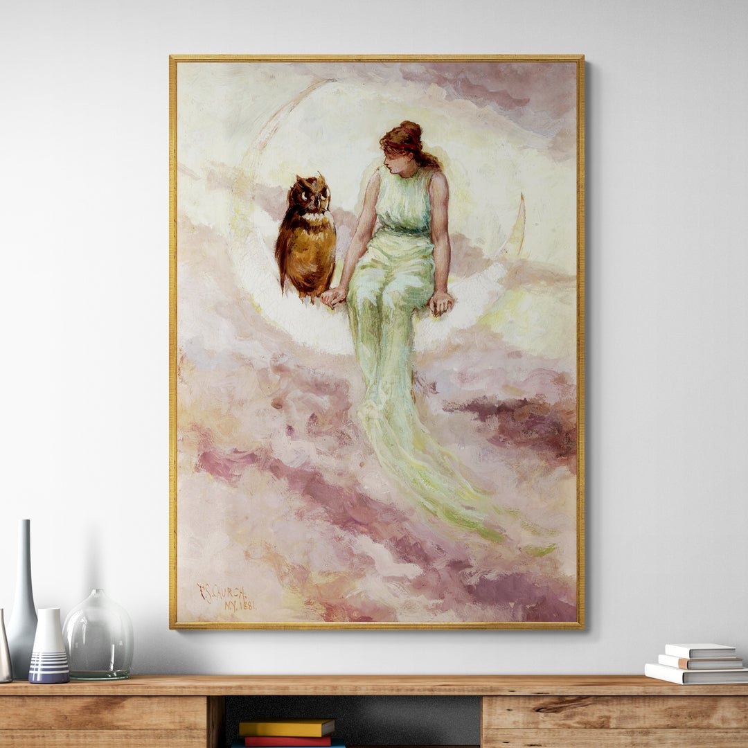 Stampa su tela dell'opera "The Witch's Daughter" di Frederick Stuart Church, 1881