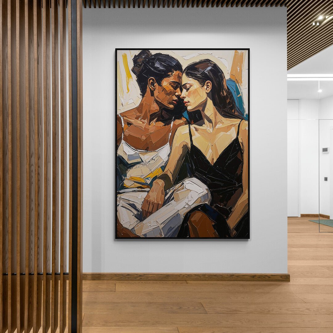 quadro verticale emozionale per salotto e camera da letto