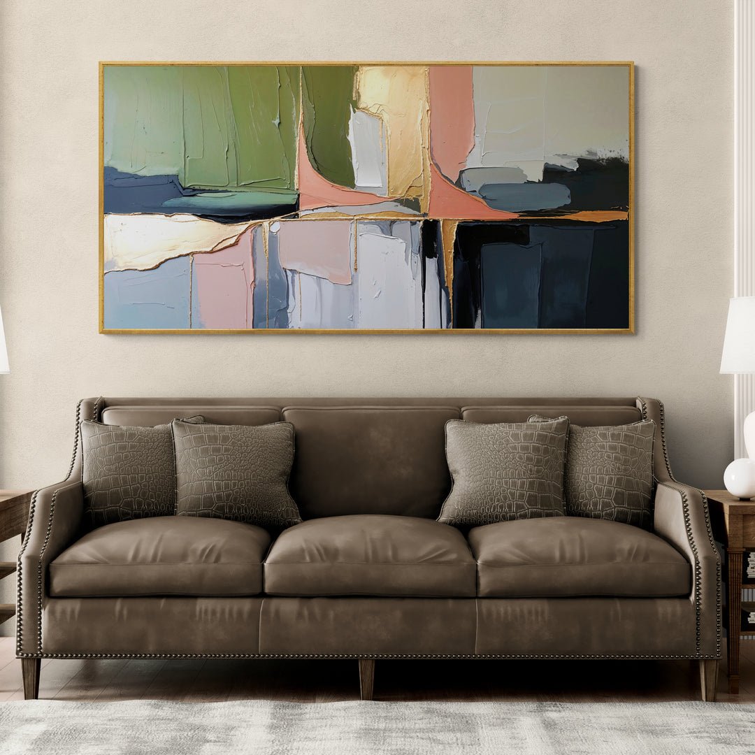 Arte astratta materica per arredamento contemporaneo