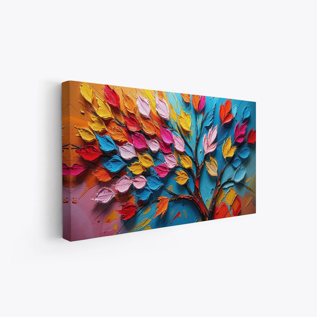 Decorazione murale colorata per ambienti creativi e moderni