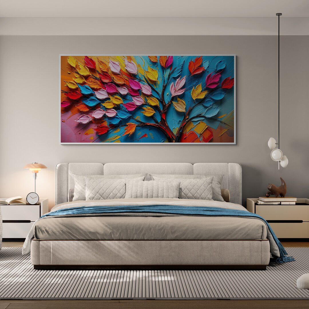 Vista ravvicinata dei dettagli tridimensionali delle foglie