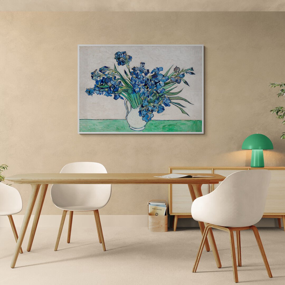 Stampa decorativa su tela del quadro "Iris" di Van Gogh