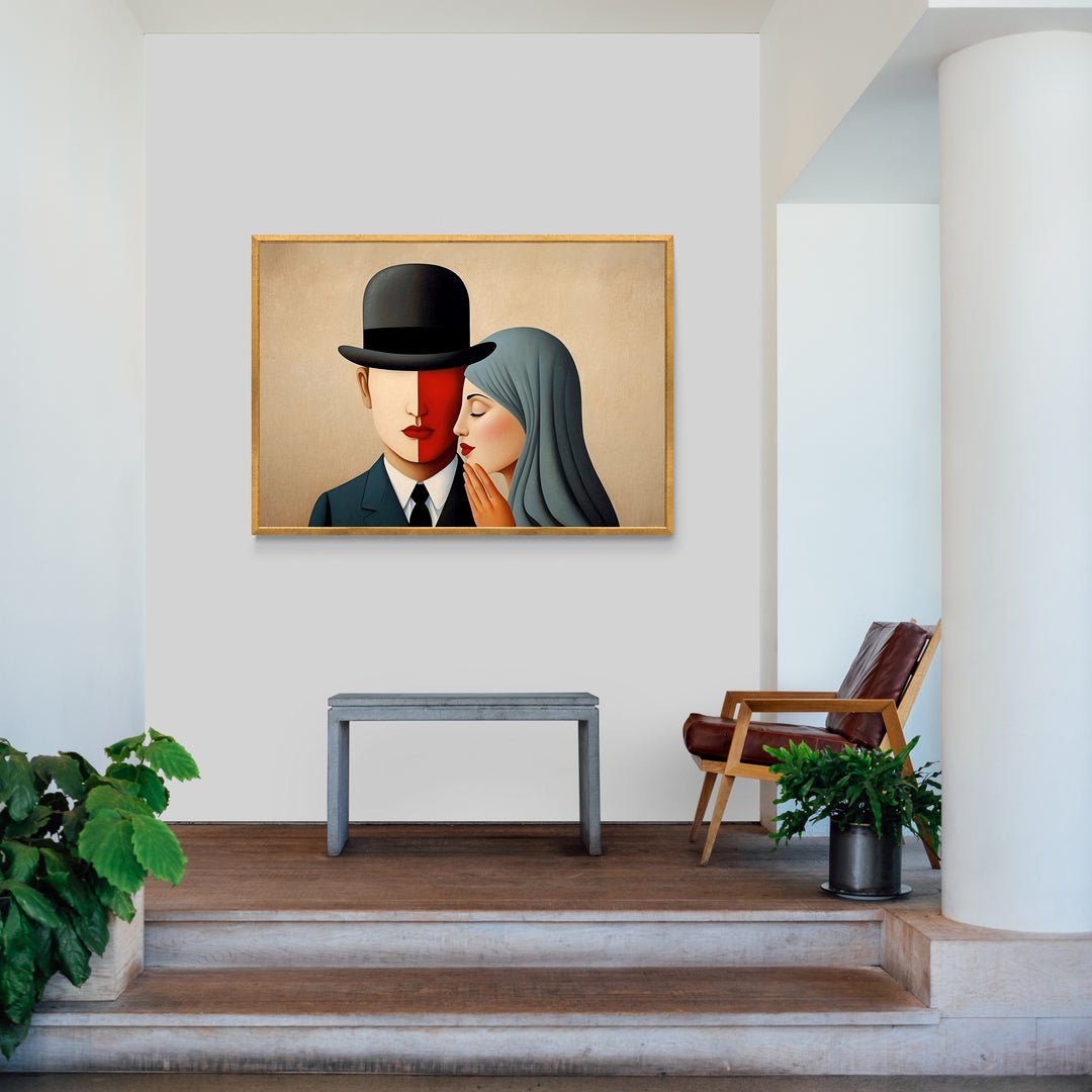 quadro amore moderno design su tela in policotone
