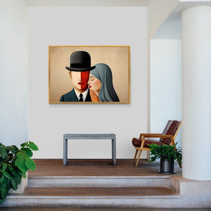 quadro amore moderno design su tela in policotone