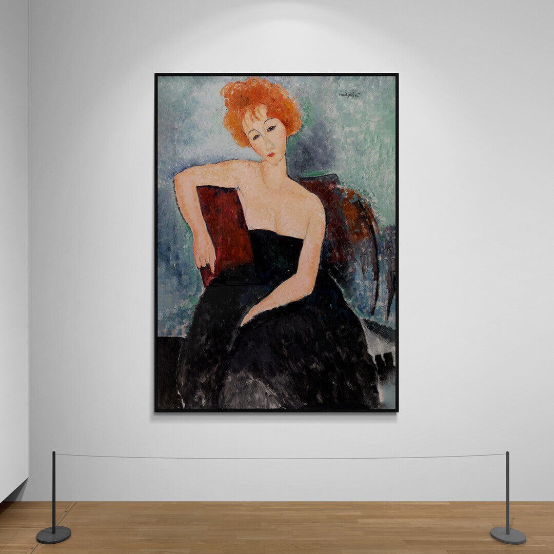 Redheaded Girl in Evening Dress Amedeo Modigliani