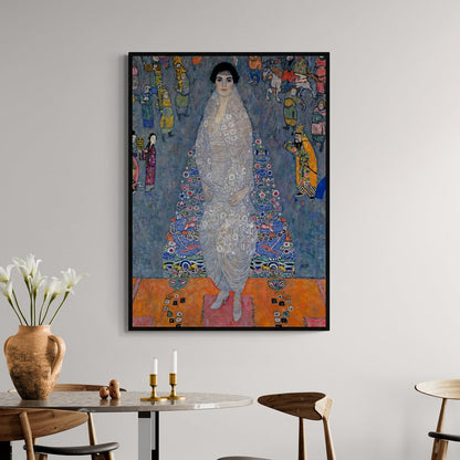 arte decorativa klimt ritratto femminile su policotone per salotto