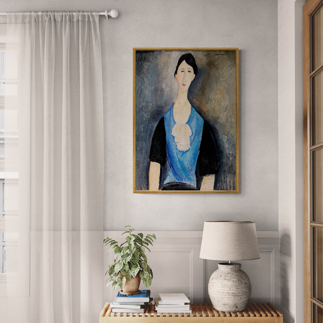 Giovane donna in azzurro Amedeo Modigliani