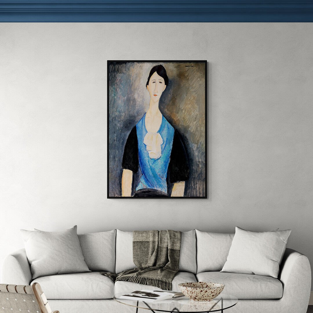 Giovane donna in azzurro Amedeo Modigliani