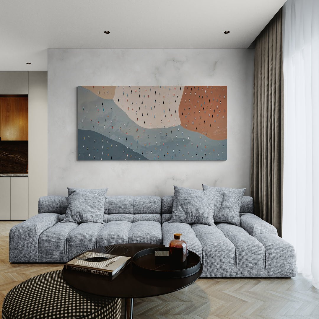 tela astratta con colori neutri