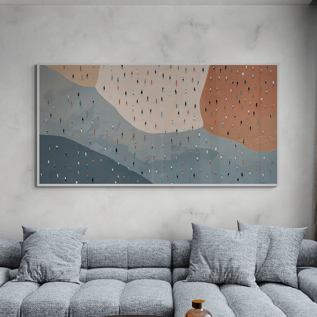 Arte astratta contemporanea con significato sociale e armonia visiva