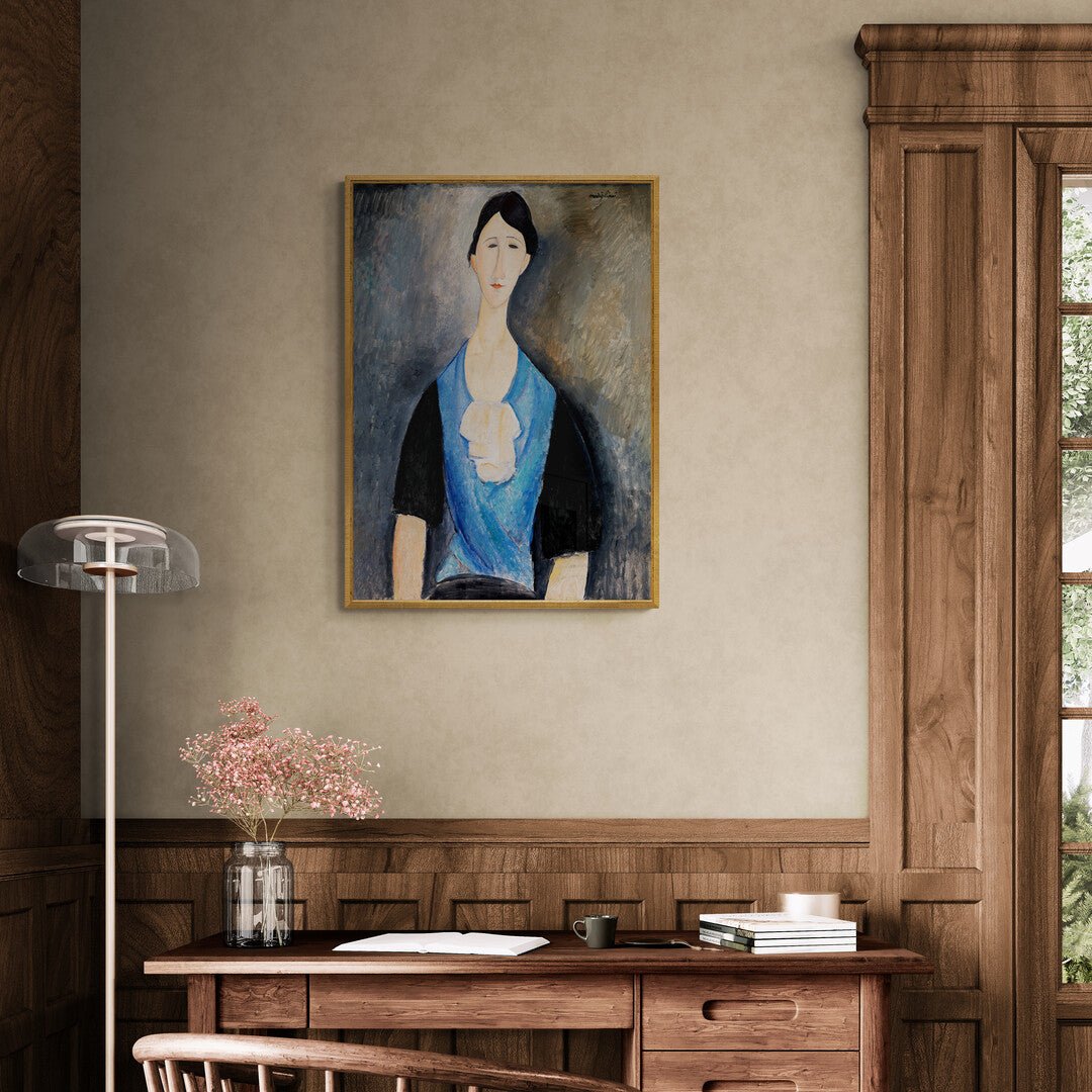 Giovane donna in azzurro Amedeo Modigliani