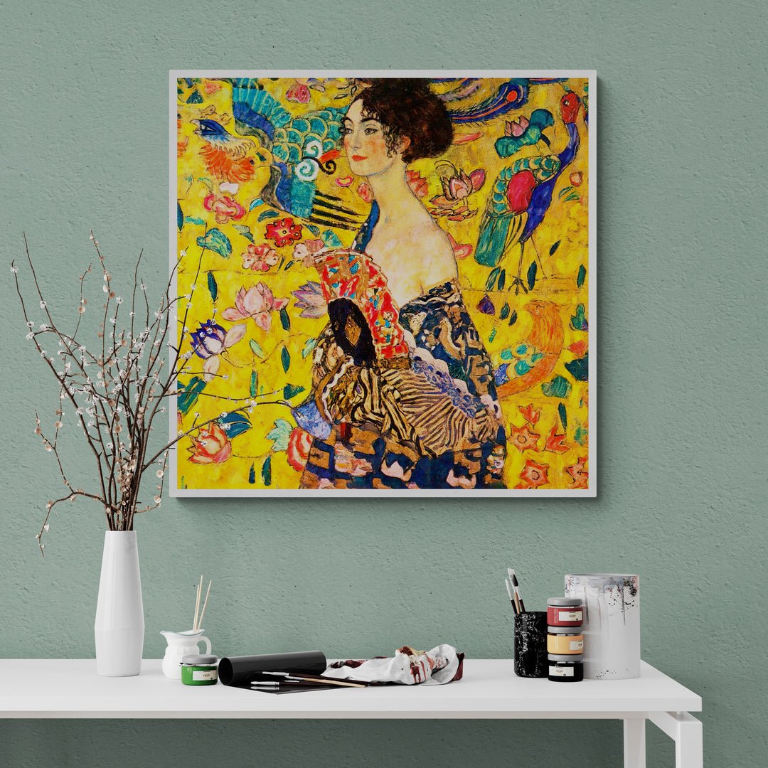 Dama con ventaglio Gustav Klimt