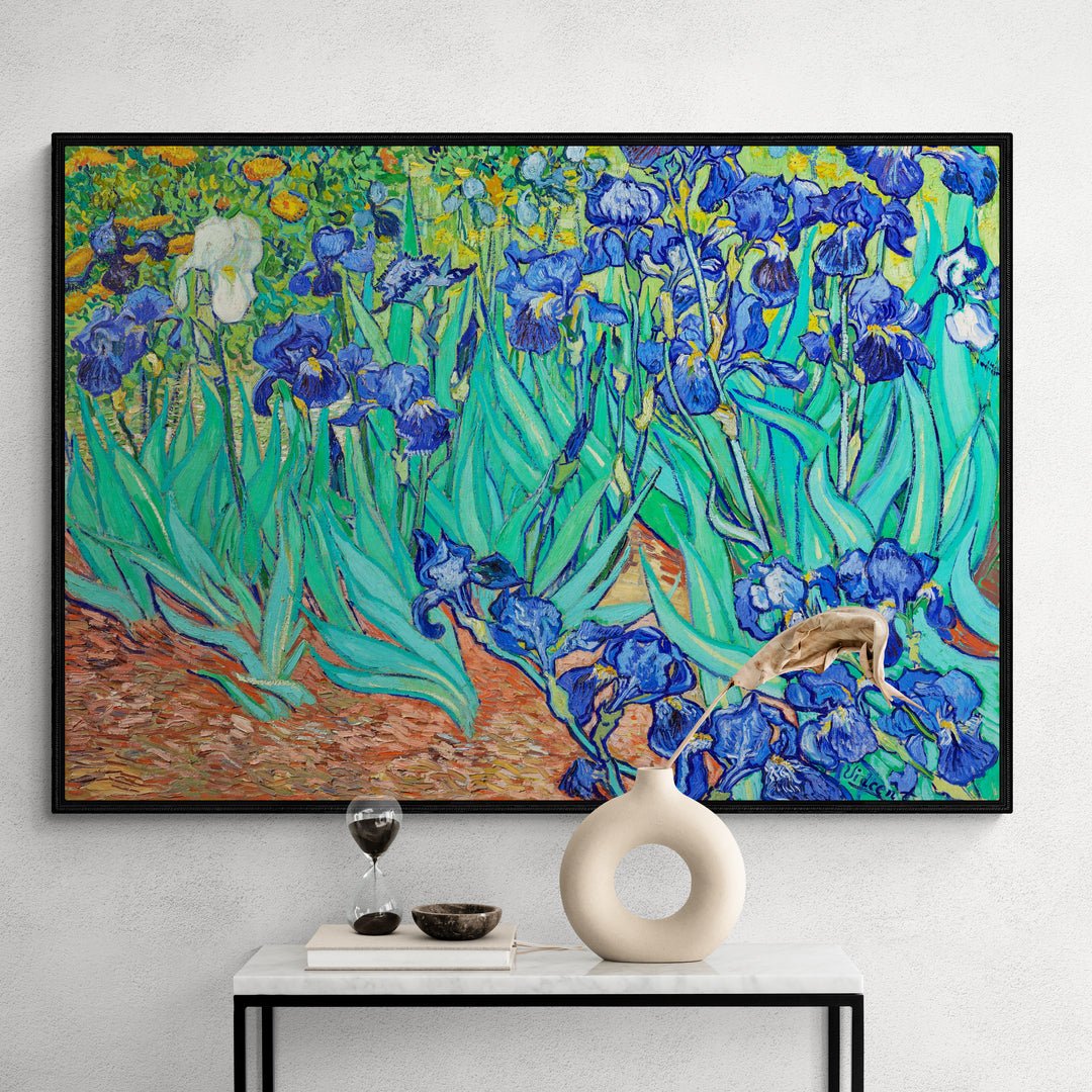 Poster Su Tela Van Gogh Irises 1889 – Stampa D'arte 150x50 Cm Per Decorare La Tua Casa Con Eleganza