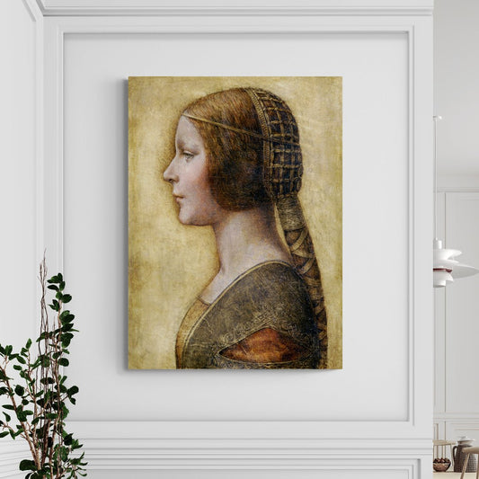 Profilo di una giovane fidanzata Leonardo da Vinci